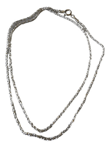 Cadena Plata Esterlina 45cm Corte Diamante