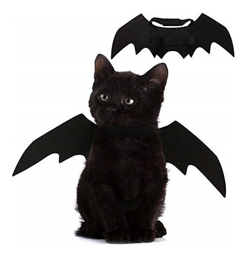 Disfraces De Gato Para Mascotas Con Alas Negro Talla Única