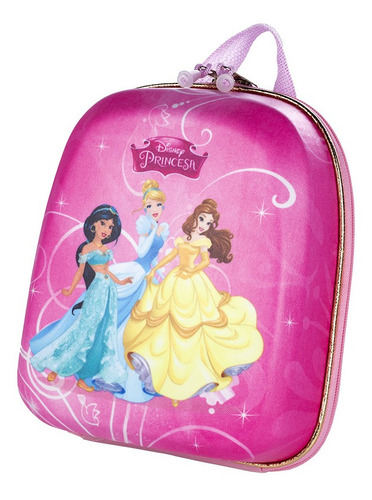 Mochila Infantil 3d Costas P Princesas Disney Maxtoy