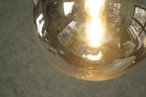 Imagen 4 de 5 de Lampara Colgante Cristal Esfera 30 Cm Efecto Lava Don Led