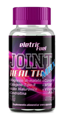 Joint Health Max 90 Cápsulas - Eletric Fuel -pote -cápsulas