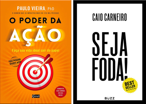 Kit Livro Seja Foda + O Poder Da Ação # Frete Grátis