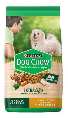 Dog Chow Sin Colorantes Adultos Minis Y Pequeños 22,7 Kg