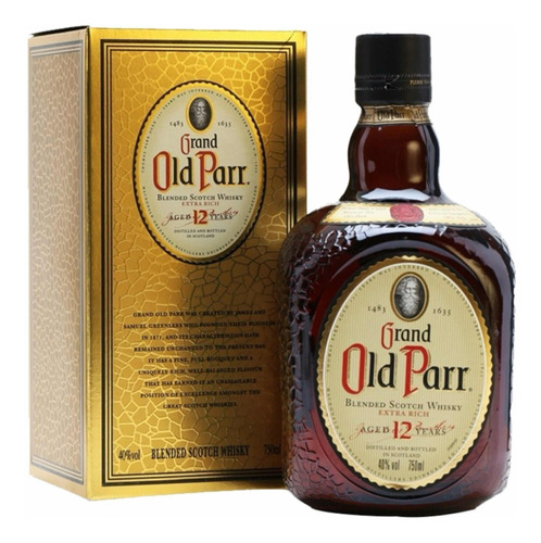 Whiskey Old Parr 750 Ml 12 Años - mL a $165