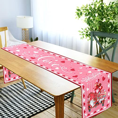 Caminos De Mesa De San Valentín De 13 X 70 Pulgadas  Diseño