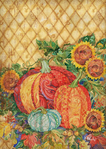 Toland Home Garden Bandera De Otoño De Calabazas Bohemias De