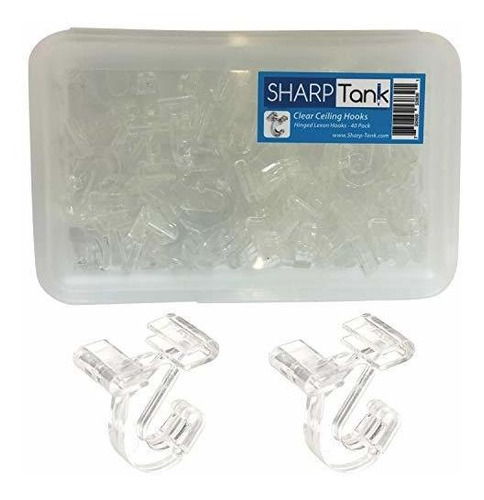 Sharptank - Ganchos De Techo Con Bisagras Transparentes Para