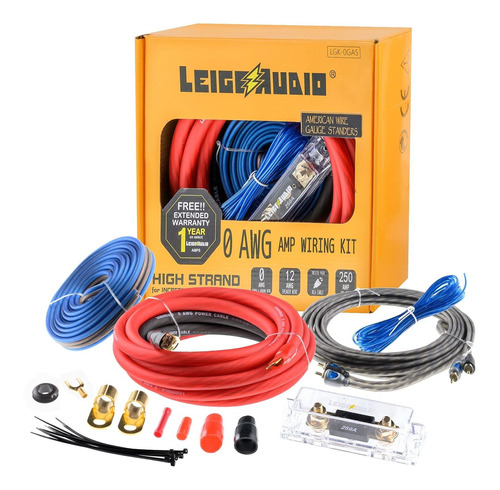 Leigesaudio Kit Completo De Cableado De Amplificador De Cali