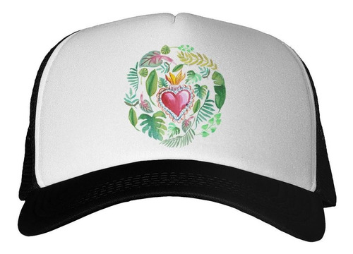 Gorra Ramo De Flores Corazones Art