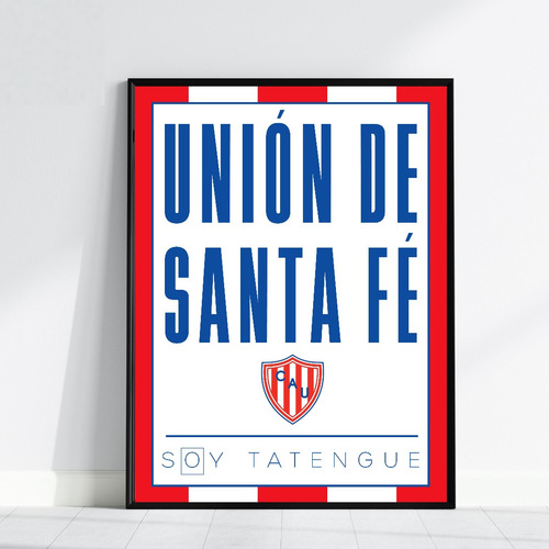 Cuadro Decorativo Futbol Unión De Santa Fe Regalo Frase 02