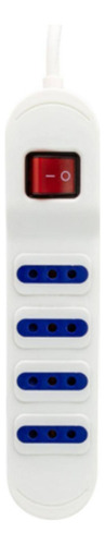 Alargador Eléctrico Certificado 1.5 Mts 4 Tomas +interruptor