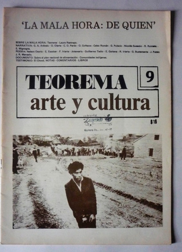 Revista Teorema Arte Y Cultura Numero 9