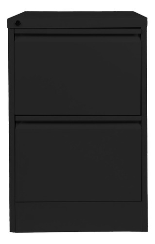 Archivero Metalico De 2 Gavetas Color Negro