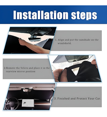 Parasol Parabrisas Plegable Prevenir Solar Auto Suv Premium