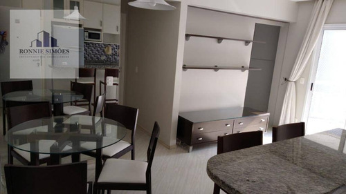 Imagem 1 de 4 de Apartamento Para Alugar Na Vila Olímpia, Mobiliado, 2 Dormitórios Sendo 1 Suíte, Varanda, Cozinha, 2 Banheiros, 1 Vaga Na Garagem, 45 M², São Paulo. - Ap1181