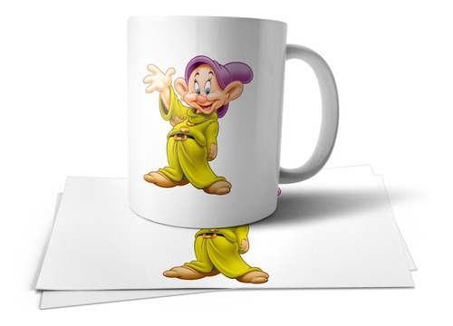 Blancanieve Enano Dopey Mudo Tontin Taza Tu Propio Estilo