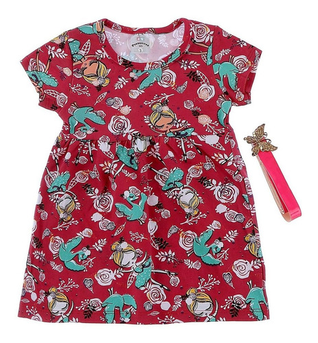 Imagem 7 de 10 de Kit 3 Vestido Infantil Menina Roupa Feminina Atacado