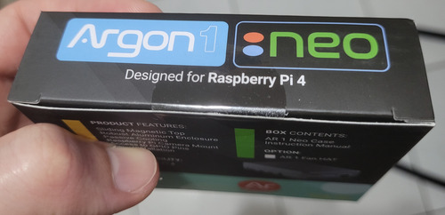 Case Argon 1 Neo Para Raspberry Pi 4 B Refrigeração Passiva (Usado)