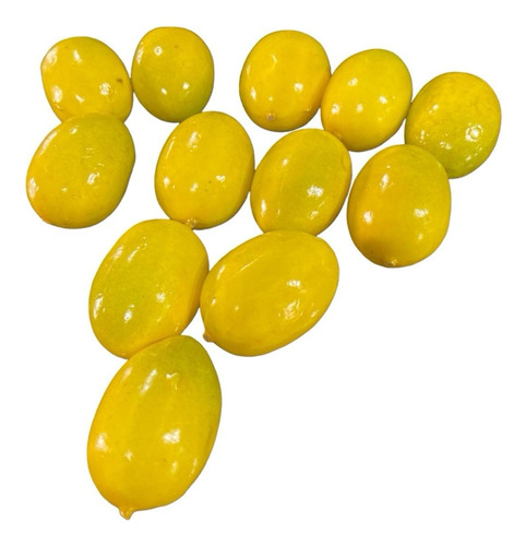 24 Limão Siciliano Mini 4cm Toque Real Artificial Realista  