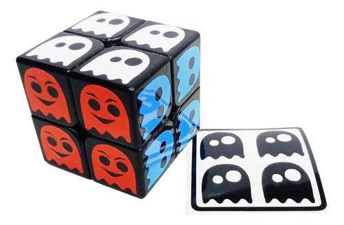 Cubo Rubik 2x2 Stickers Pacman Version 1