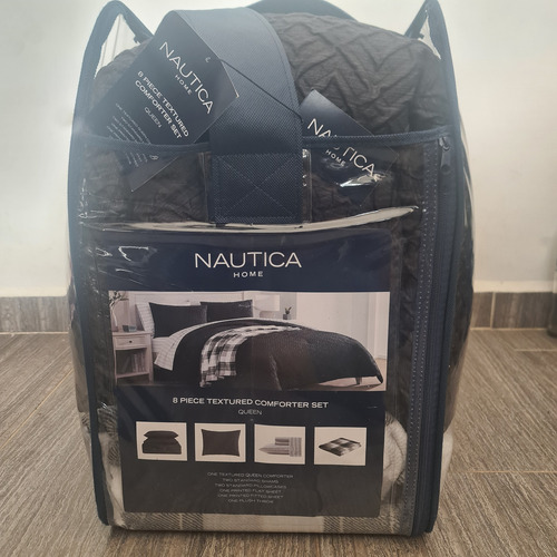 Edredón Nautica Original Juego De 8 Piezas Matri/queen
