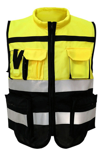 Seguridad De Cremallera Frontal De Xl 175 Amarillo Negro