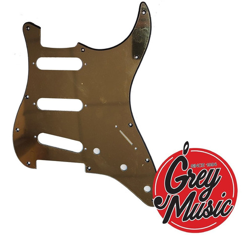 Pickguard Cool Parts Pst07 Espejado Dorado Guitarra Strato