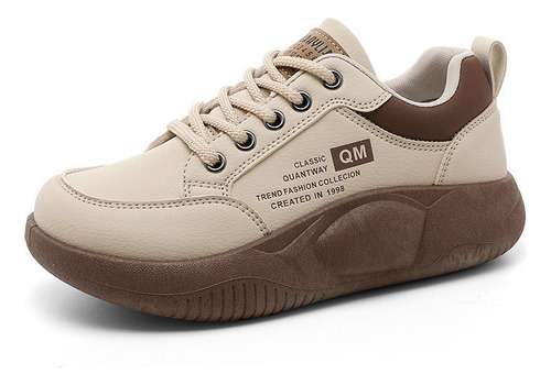 ) Zapatillas Informales Con Suela Gruesa Y Zapatos Con