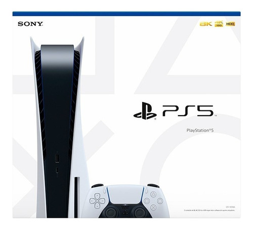 Console Sony Playstation 5 Ps5 825gb Mídia Física Standard Cor Branco-preto - Excelente (Recondicionado)