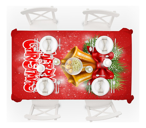 Nuevo Mantel De Navidad 3d Exquisito Gran Oferta 1,5*2,6 M