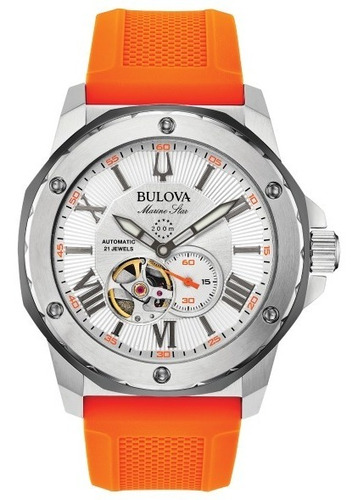 Bulova Marine Star 98a226 Automatico Reloj Hombre