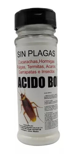 Ácido Bórico Mata Cucarachas En Polvo 100 Grs