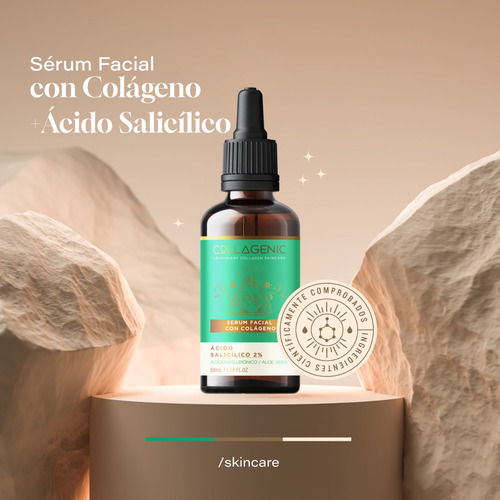 Serum Facial 50ml 2% Acido Salicilico Acido Hialuronico Aloe