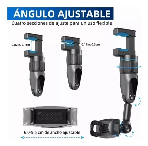 Pinza Soporte Celular Brazo Micrófono Tripié Pedestal Atril