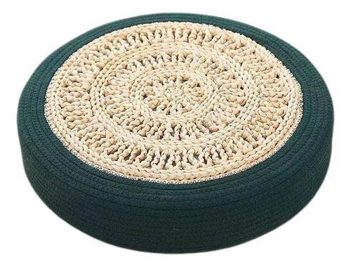 Tatami De Estilo Japonés, Cojín Para Suelo, Verde Oscuro