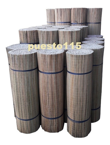 Rollos Cercos De  Junco    Esterilla 1.00 X 10 Mtr Tigre