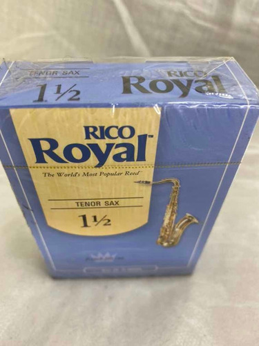 Palheta Rico Royal Sax Tenor N° 1,5 C/ 10 Unidades