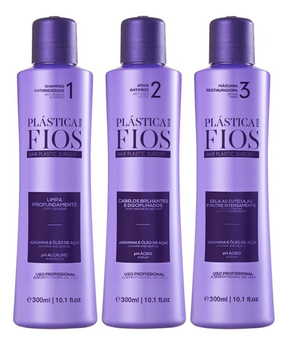 Kit Selagem Térmica Cadiveu Plástica Dos Fios 900ml