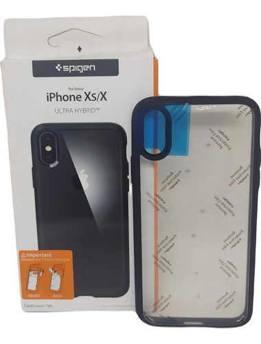 Capa Para Celular iPhone XS/x Spigen Matte Black 057cs22129 Cor Preto