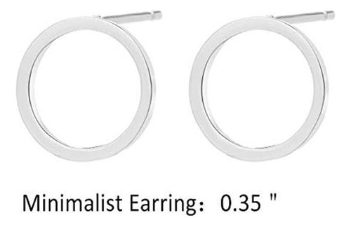 Pendientes De Tuerca Dorados Para Mujer, Pendientes Minimali