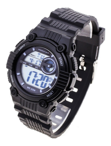 Reloj Knock Out Mujer 8156 Digital Caucho Crono Fecha Wr50