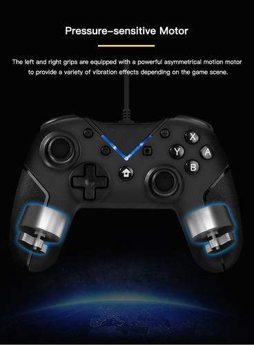Control Pro Alambrico Con Jack 3.5 Para Switch Generico