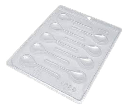 Formas Acetato Chocolate Confeitaria Colher 10g Cor Prateado