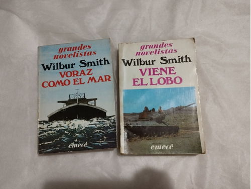 Wilbur Smith Lote De 2 Libros Colección Grandes Novelistas 