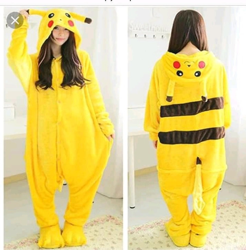 Pijama Kigurumi Pikachu Cosplay Adulto Y Niño Talla 4 Al Xl 