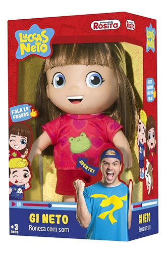 Boneca Gi Neto Fala 14 Frases Luccas Neto Youtube - Rosita