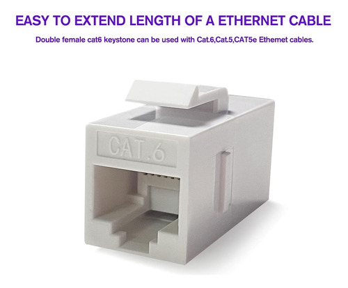 20 Piezs Hembra Para Cable De Red Rj45 Cat5/6/7
