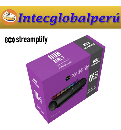 Hub Usb 3.0 Streamplify Hub Ctrl 7 Rgb Con 7 Puertos