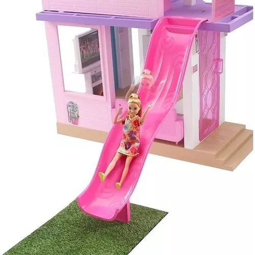 Barbie casa dos sonhos com escorregador mattel