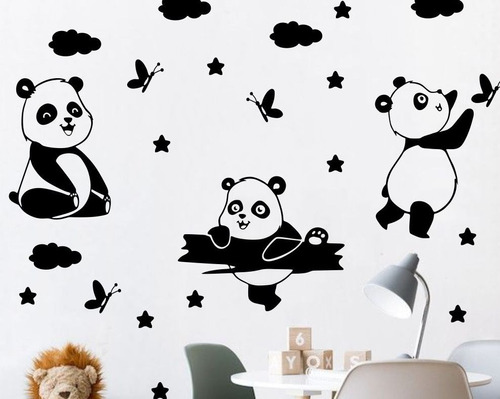 Vinilos Decorativos Infantiles Osos Panda Oso Osito Grande 